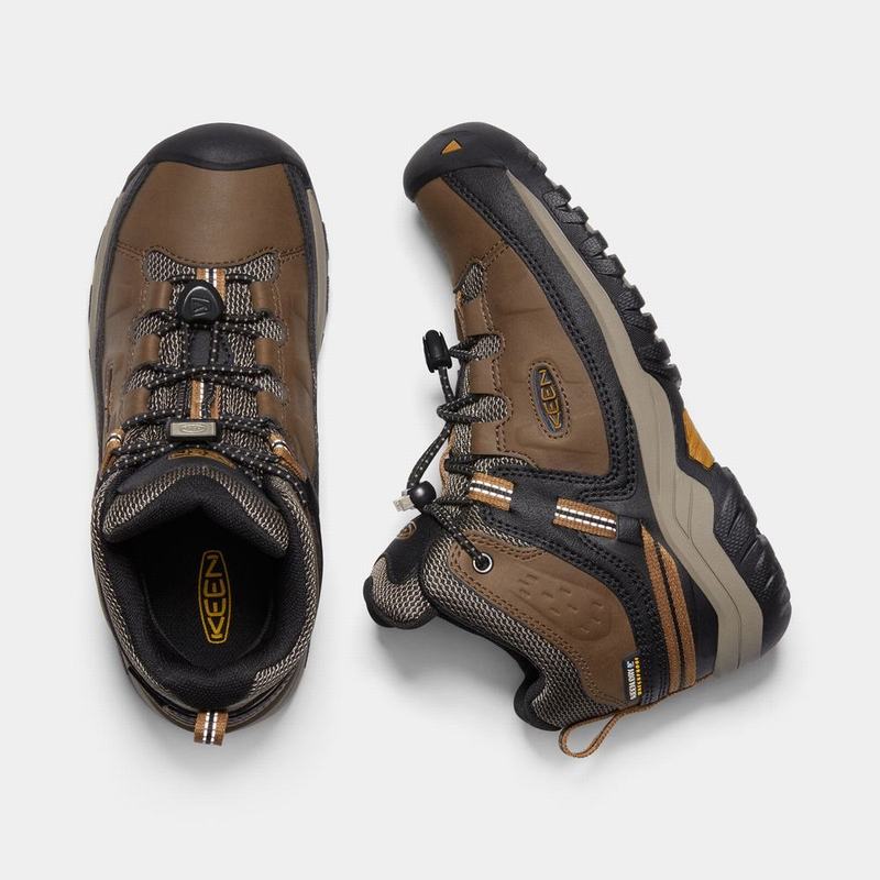 Keen Targhee Waterproof - Çocuk Trekking Bot - Kahverengi/Siyah - Turkey (283095GTU)